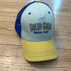 Founders Brewery Solid Gold Premium Lager Adjustable Snapback Mesh Trucker Hat